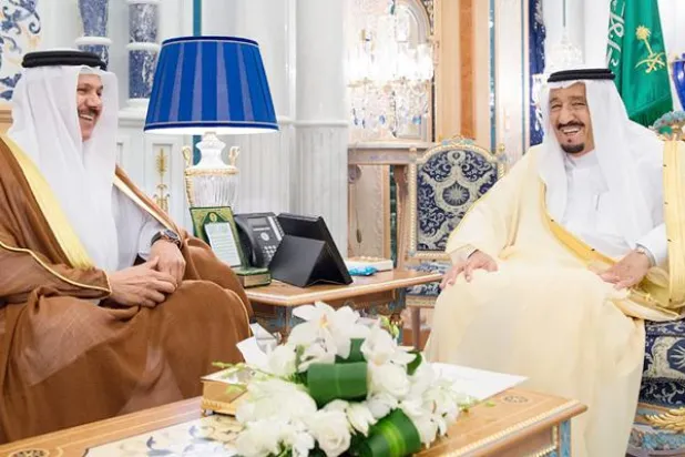 خادم الحرمين الشريفين يستقبل الأمين العام لمجلس التعاون لدول الخليج العربية (واس) 