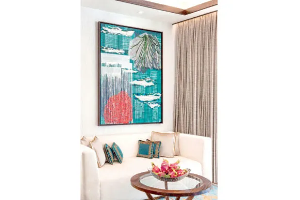 المسكن الملكي في منتجع {جميرا فيتافيلي} في المالديف يتزين بلوحات فنية للإماراتية مها المزروعي