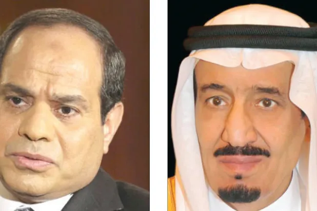 الملك سلمان يبحث مع السيسي أوجه العلاقات الثنائية