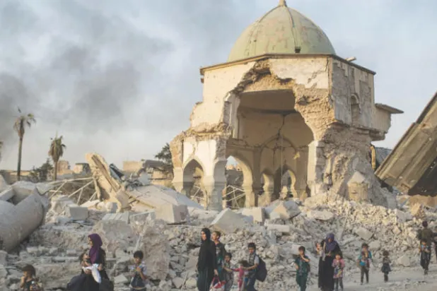 الهروب الكبير من الموصل بعد تدمير مسجد النوري  (نيويورك تايمز)