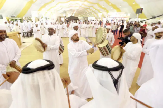 جانب من فعاليات مهرجان ليوا للرطب ({الشرق الأوسط})