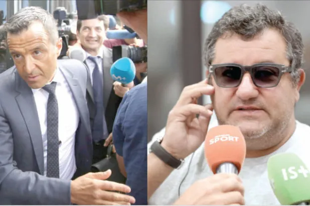 رايولا أصبح أشهر وكلاء اللاعبين وأكثرهم إثارة للجدل (أ.ف.ب) - منديز وكيل اللاعبين الشهير خلال مساءلته عن التهرب الضريبي (رويترز)