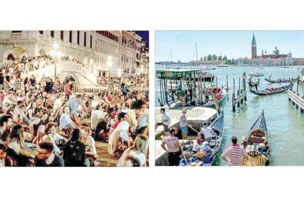 فينيسيا تئن من {هجوم السياح} وأهلها يغادرونها