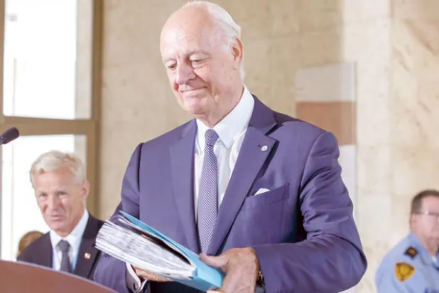 دي ميستورا يدعو إلى مفاوضات حقيقية تقوم على «الواقعية»