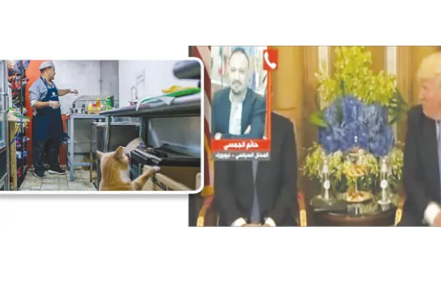 بائع ساندويتشات مصري في أميركا يغرق الفضائيات بتحليلات سياسية