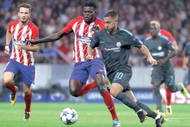 هازارد قاد تشيلسي إلى تقديم أداء رفيع المستوى أمام أتلتيكو مدريد على أرضه