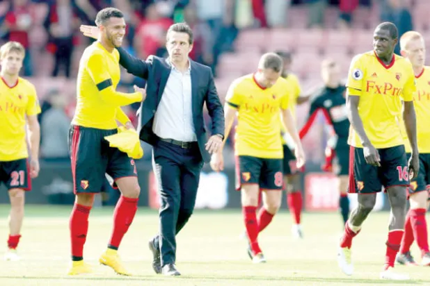 ماركو سيلفا أعاد الثقة والاستقرار للاعبي واتفورد فحصد النتائج (رويترز)