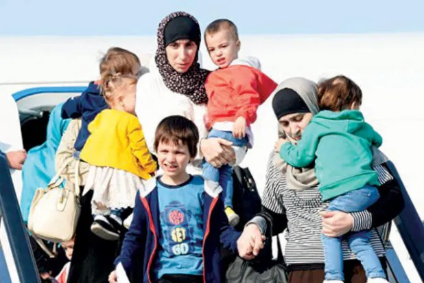 أول مجموعة من زوجات وأطفال «داعش» القوقازيين تصل غروزني