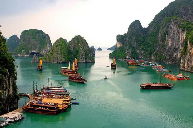 خليج هالونغ الساحر في فيتنام يعاني من كارثة بيئية