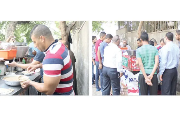 «مسمار البطن»..عربة فول بـ«الجيزة» تنافس المطاعم على إفطار الموظفين