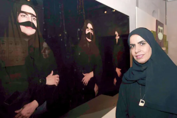 البرقع الإماراتي في معرض بمتحف الشارقة للتراث