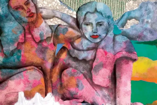 لوحات الفنان التشكيلي وليد جاهين في غاليري خان المغربي («الشرق الأوسط»)