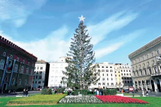 شجرة عيد الميلاد في روما تتحول إلى مصدر للنكات والسخرية