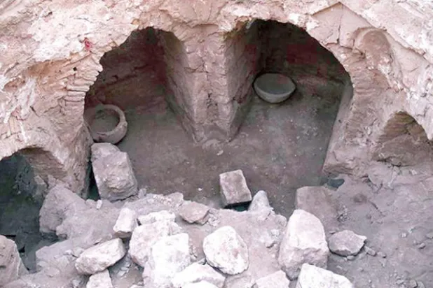 العثور على حمام تاريخي في بلدة حرّان التركية