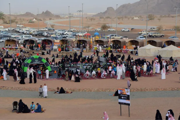 أحد المهرجانات السياحية في السعودية («الشرق الأوسط»)