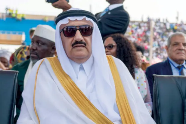 منصور بن متعب يحضر مراسم  تنصيب جورج ويا رئيساً لليبيريا