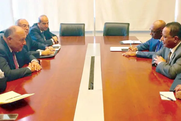 وزيرا خارجية مصر والسودان يؤكدان من أثيوبيا عمق العلاقات