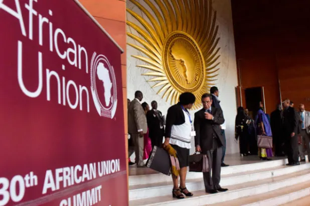 وفود مشاركة في قمة الاتحاد الأفريقي (أ.ف.ب)
