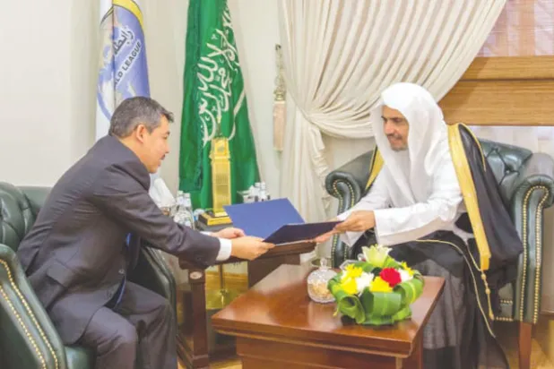 العيسى يتلقى دعوة رئيس كازاخستان لحضور مؤتمر آستانة