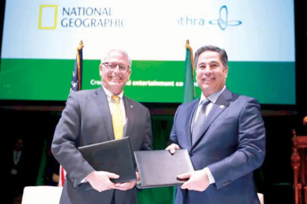 اتفاقية بين مركز «إثراء» و«ناشيونال جيوغرافيك» لنشر ثقافة السعودية عالمياً