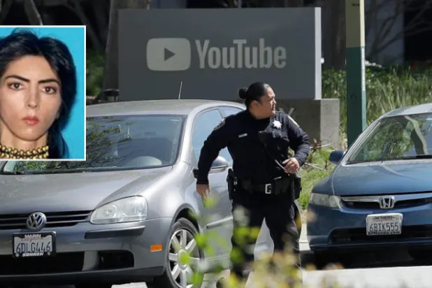 مكان الحادث وفي الاطار منفذة الهجوم نسيم نجف (أ.ف.ب وأ.ب)