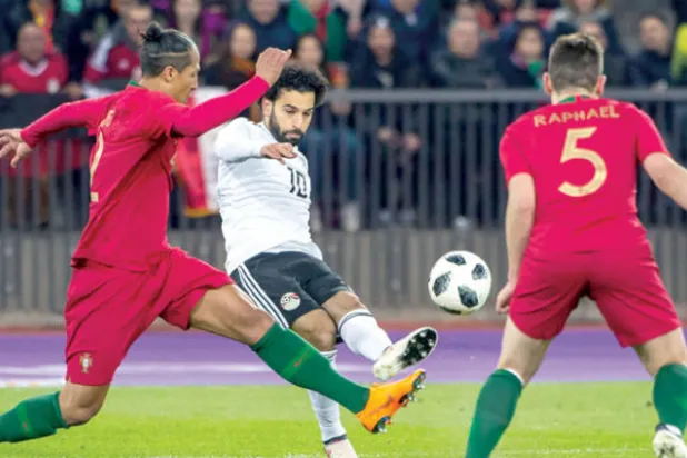 منتخب مصر أهدر فوزاً غالياً على حساب البرتغال بعدما كان تقدم بهدف لمحمد صلاح («الشرق الأوسط»)