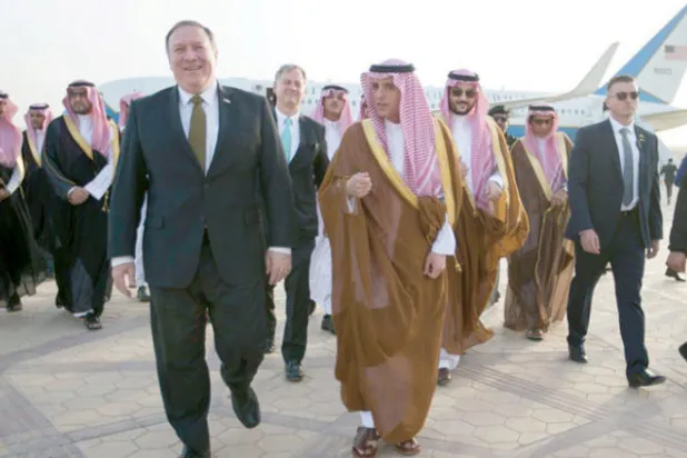 بومبيو في الرياض المحطة الأولى في جولته بالشرق الأوسط