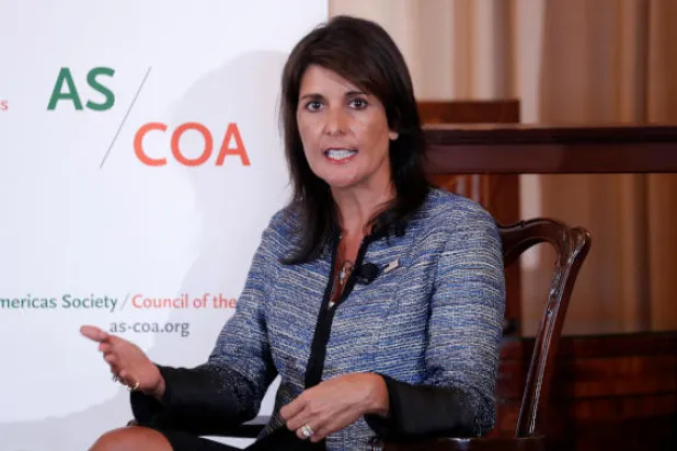 هيلي: الاتفاق النووي صفقة مريعة تسمح فقط لدور إيران الدولي بأن يزداد سوءاً