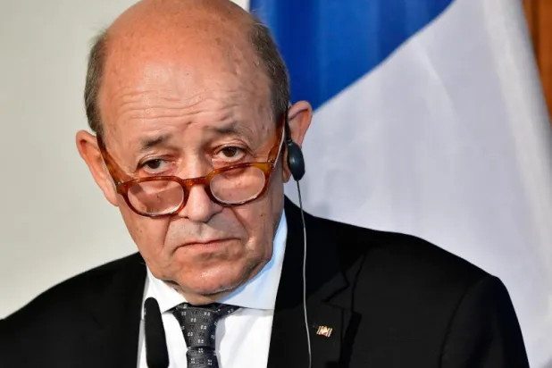 وزير الخارجية الفرنسي جان إيف لودريان (أ.ف.ب)