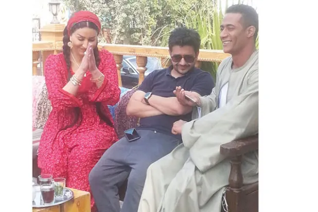 كواليس تصوير «نسر الصعيد»