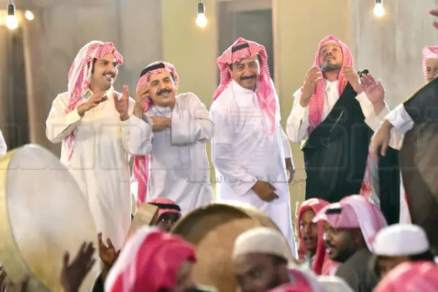 ناصر القصبي في أحد مشاهد المسلسل (تصوير: سامي الرويسان)