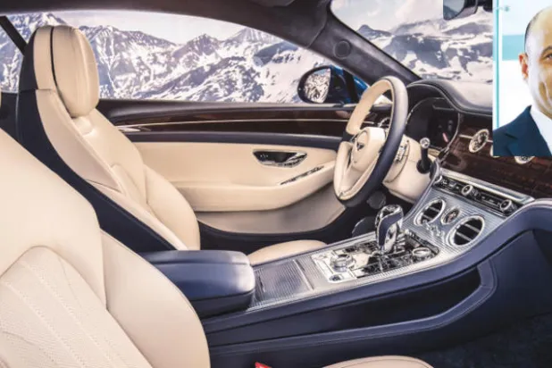 بنتلي كونتيننتال جي تي  بتصميمها الداخلي والخارجي... وفي الاطار مدير التسويق الإقليمي للشركة فراس قندلفت