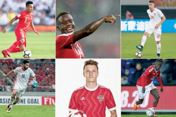 سافيتش  -  زكريا -  كويفا  -  سيستو -  غولوفين -  رضا