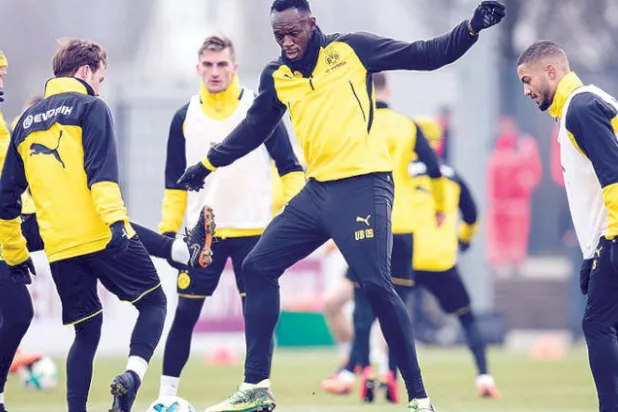 السرعة وحدها لا تكفي بولت لكي يلعب كرة قدم