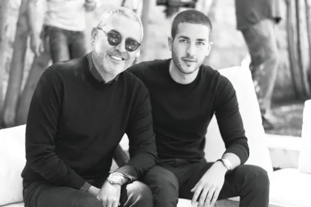 المصمم إيلي صعب مع ابنه