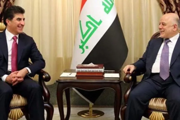 Nechirvan Barzani, Abadi Meet in Baghdad