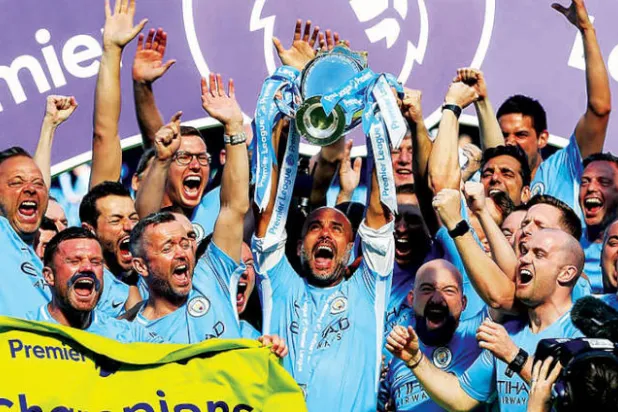 مانشستر سيتي فاز بلقب الدوري الموسم الماضي مع تحطيمه كثيراً من الأرقام القياسية