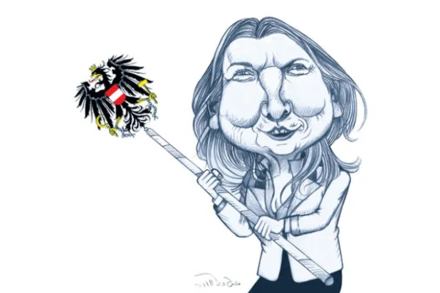 كارين كنايسل... وزيرة «مستعربة» تدافع عن نهج اليمين النمسوي ضد اللاجئين