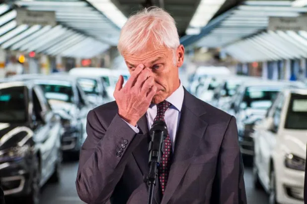 ماتياس مولر الرئيس التنفيذي لشركة «فولكس فاغن» الألمانية لصناعة السيارات (أ.ف.ب)