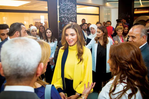 الملكة رانيا العبد الله تُطلق منصة {إدراك} للتعلُّم المدرسي المجاني