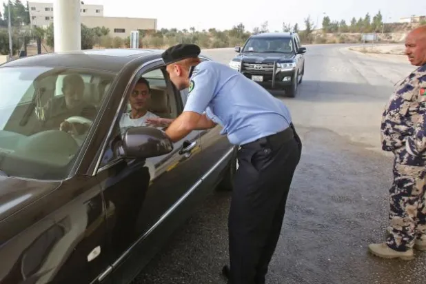 معبر جابر الحدودي بين الأردن وسوريا (أ.ف.ب)