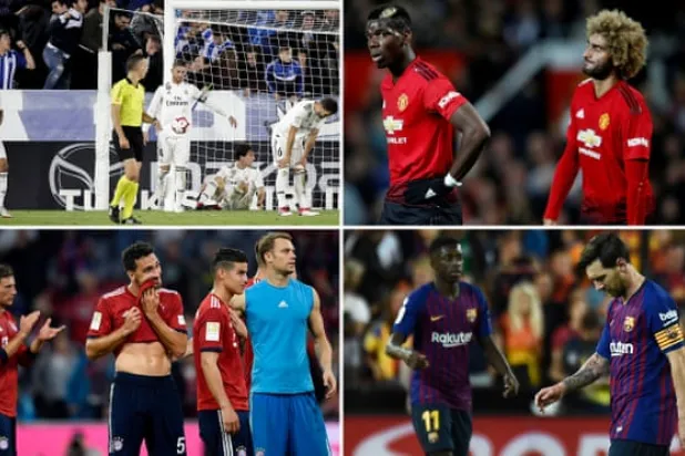 A Host of Europe's Top Football Clubs Are Strangely out of Sorts