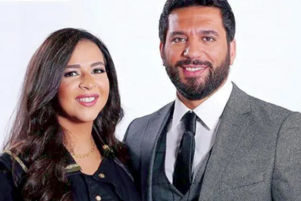 حسن الرداد مع زوجته إيمي سمير غانم