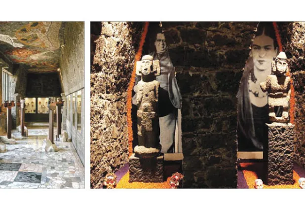 حلم عظيم من أحلام دييغو ريفيرا تمثل في إنشاء «متحف أنهوكالي» (غيتي) - المتحف يعرض كنوز الفن المكسيكي والكولومبي