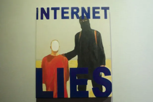 لوحة تبرز عنف «داعش»