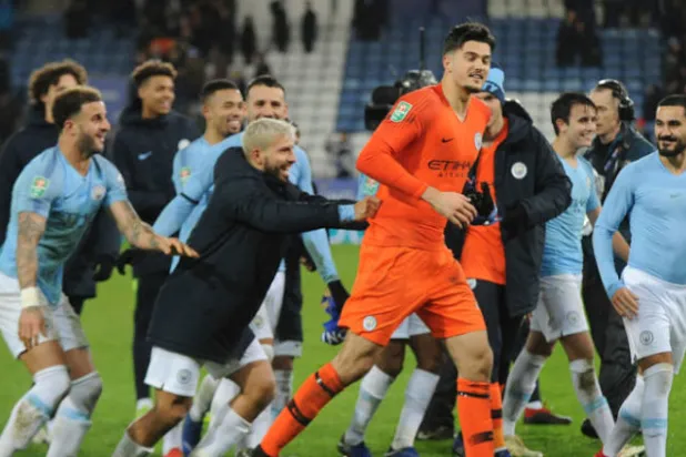 مانشستر سيتي يجتاز ليستر بركلات الترجيح في كأس الرابطة