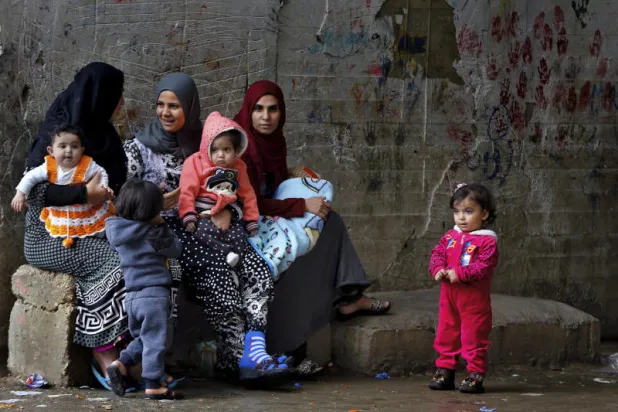 نازحون سوريون (أ.ب)