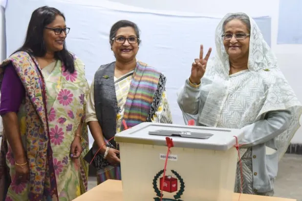 رئيسة وزراء بنغلاديش تحقق فوزاً كبيراً في الانتخابات التشريعية