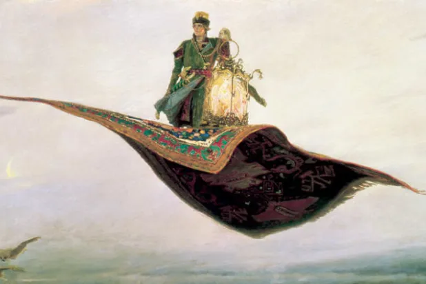 بساط الريح من حكايات «ألف ليلة وليلة»