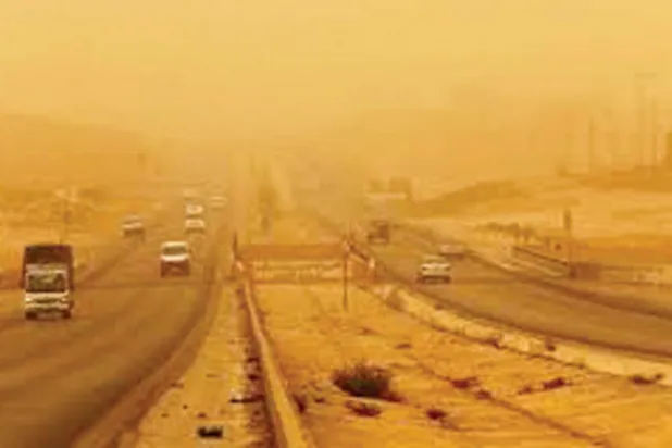 تأملات فكرية وسط العاصفة الترابية